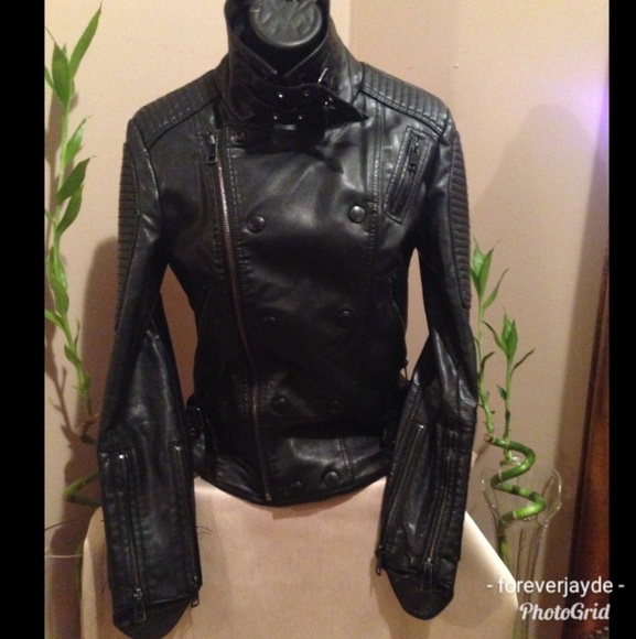 Jackets & Blazers - Leather moto jacket